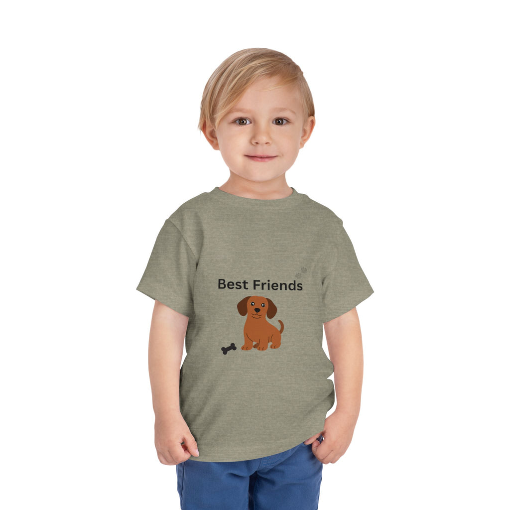 Toddler Tee — "Best Friends" Puppy Dog Graphic