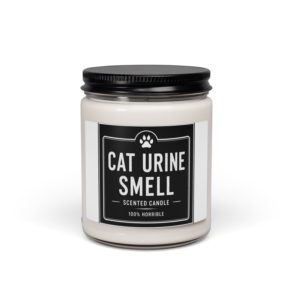 Novelty Candle — "Cat Urine Smell" Scented Soy Candle (9 oz)