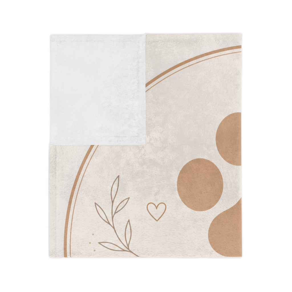 Paw Print Keepsakes Velveteen Microfiber Blanket — Pet Memorial Throw