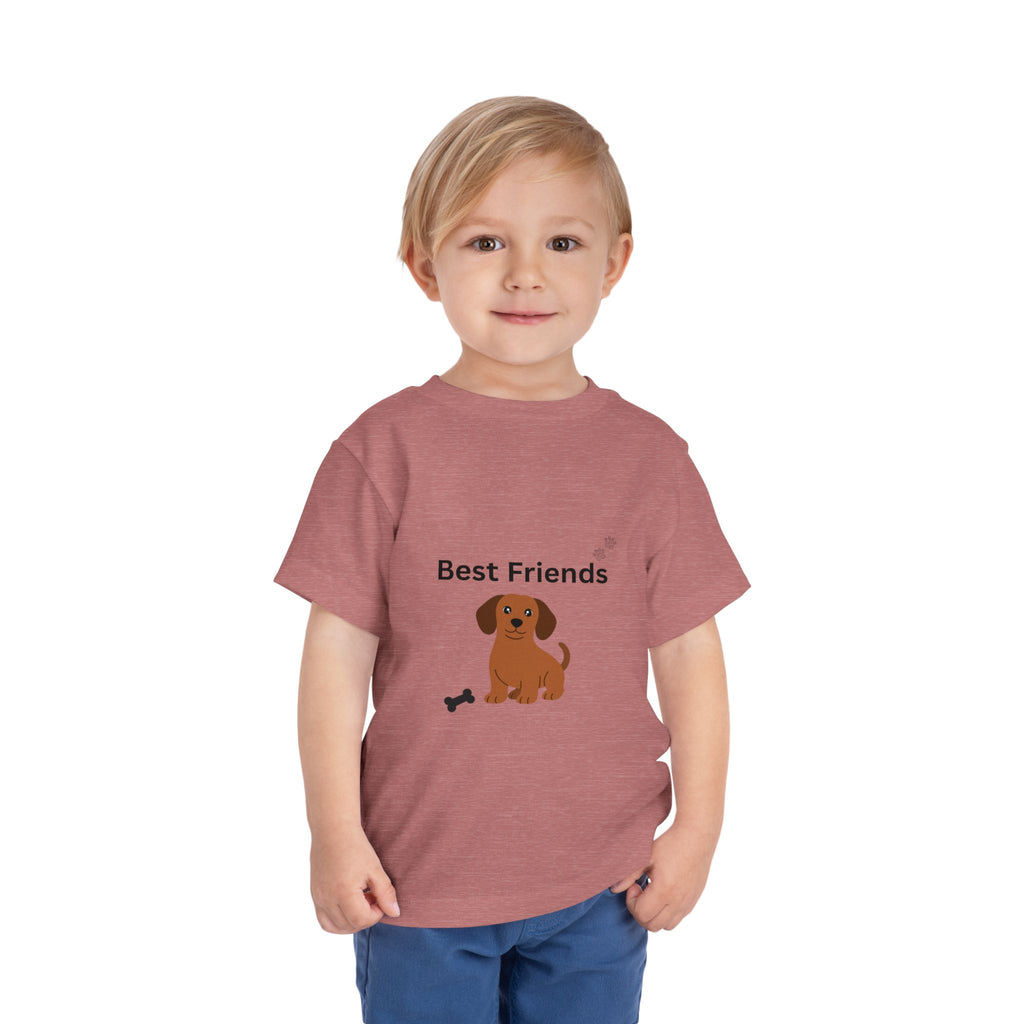 Toddler Tee — "Best Friends" Puppy Dog Graphic