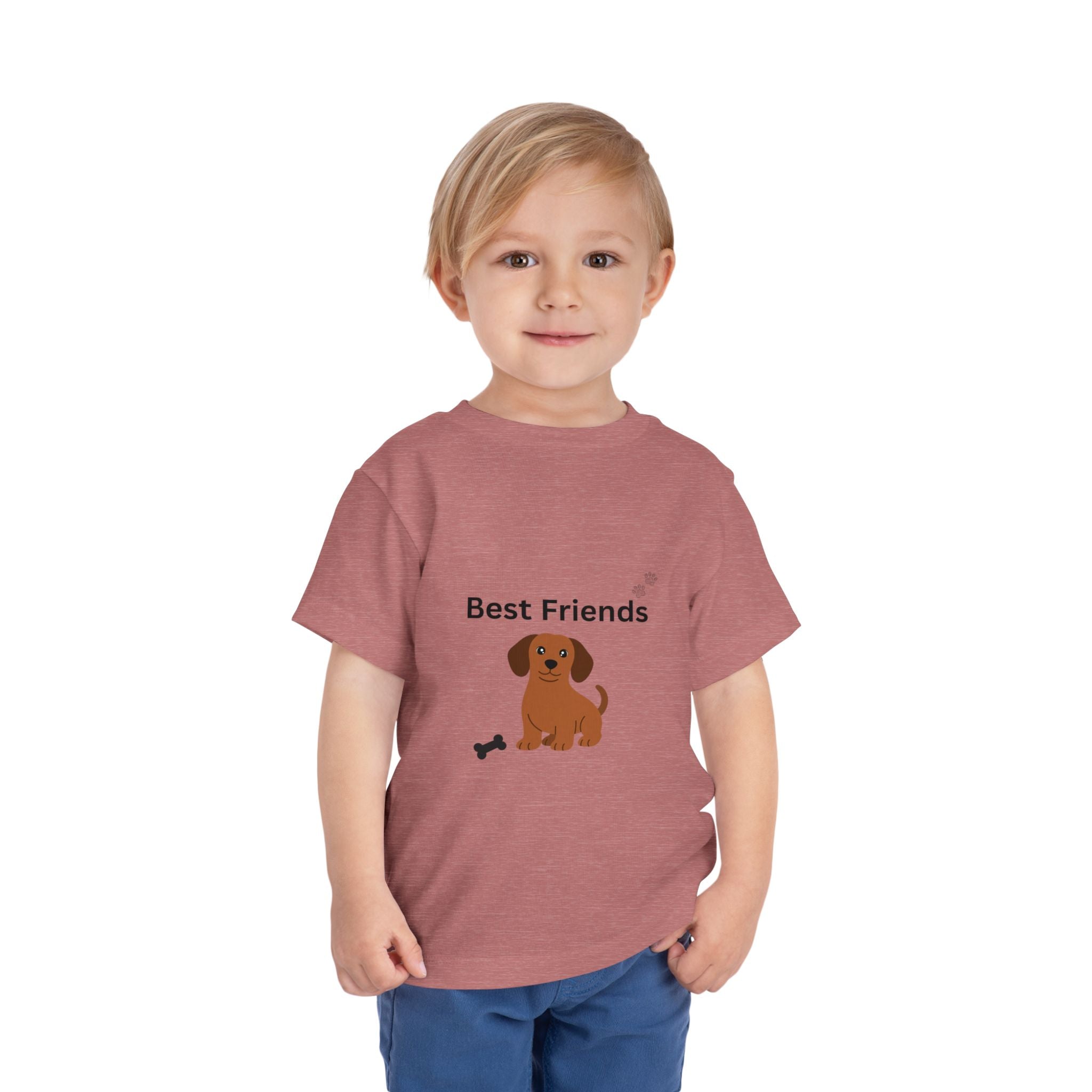 Toddler Tee — "Best Friends" Puppy Dog Graphic