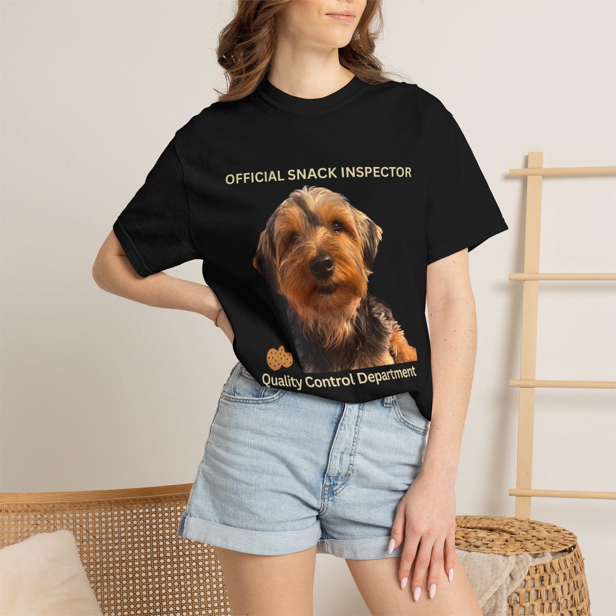 Official Snack Inspector T-Shirt – Cute Dog Quality Control Department Tee