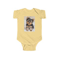 Infant Bodysuit - Cute Yorkie 'Tiny Dog Energy' Baby Onesie