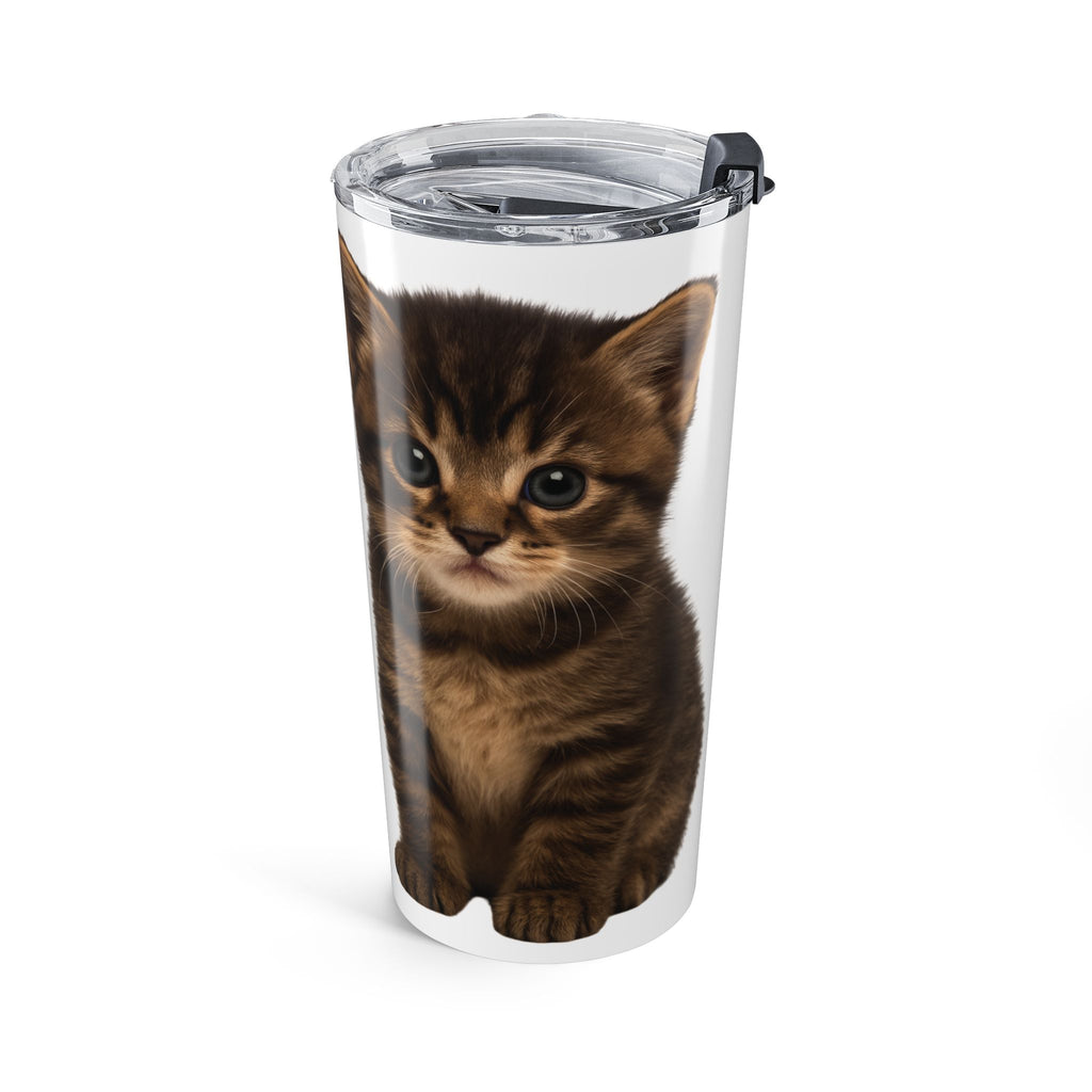 20oz Puppy Tumbler – Cute Brown Puppy Travel Mug, Dog Lover Gift