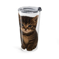 20oz Puppy Tumbler – Cute Brown Puppy Travel Mug, Dog Lover Gift