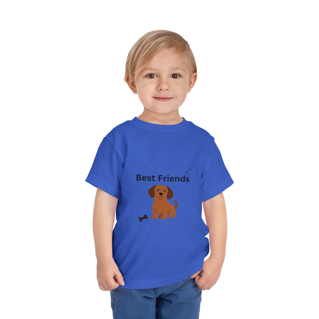 Toddler Tee — "Best Friends" Puppy Dog Graphic
