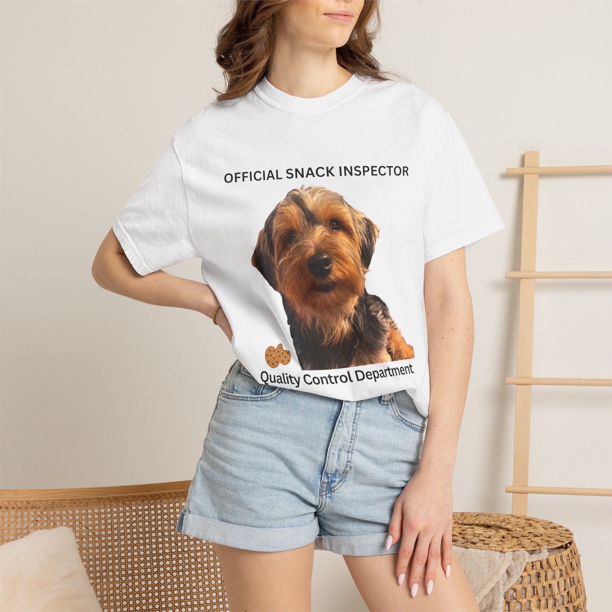 Official Snack Inspector Dog T-Shirt Quality Control Department Graphic Tee