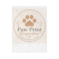 Paw Print Keepsakes Velveteen Microfiber Blanket — Pet Memorial Throw