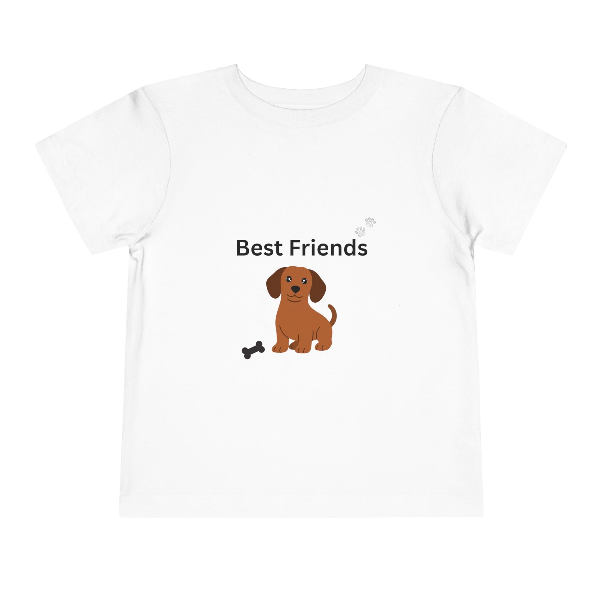 Toddler Tee — "Best Friends" Puppy Dog Graphic